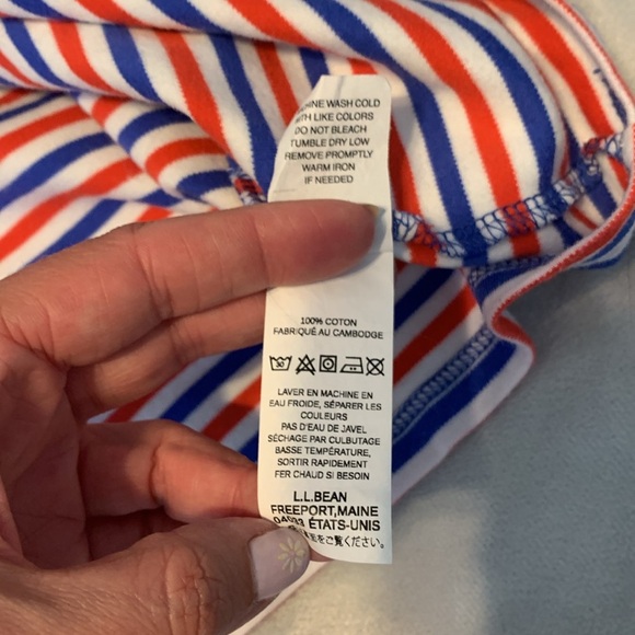 L.L. Bean Striped Shirt in Red, White, and Blue - Picture 7 of 7